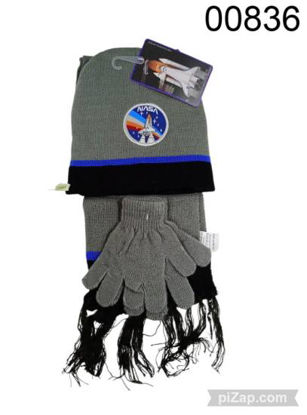 Imagen de ST GUANTES+BUFANDA+GORRO NASA 3.26